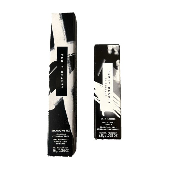 Fenty Beauty LOT 2 PCS Slip Shine Lipstick no. 6 & Shadowstix no. 16 New in Box - Picture 1 of 6